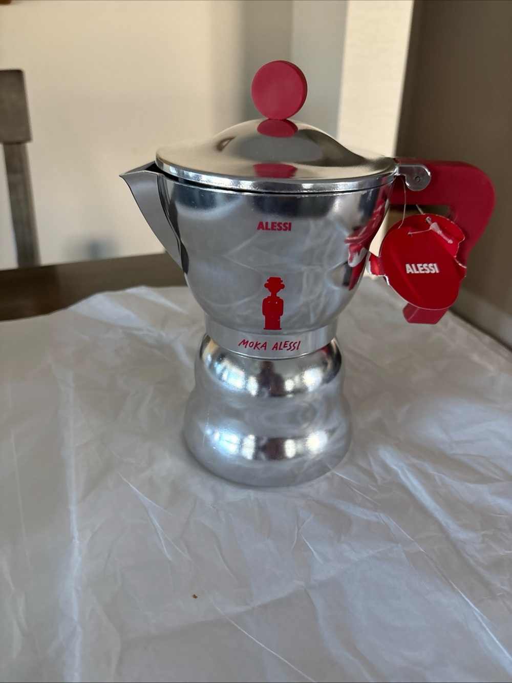 NEW Moka Alessi, Espresso Coffee Maker 6 Cup SPECIAL EDITION